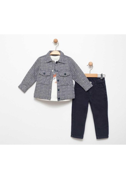 Erkek 2/5 Yaş Çift Cepli Ceket Takım