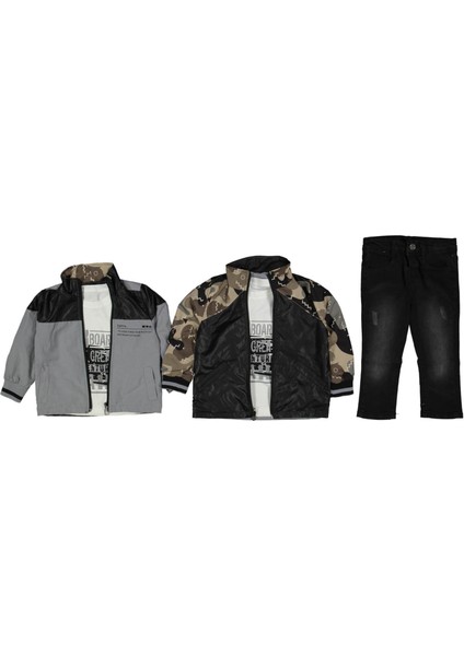 Erkek 2/5 Yaş Çift Taraflı Ceketli Takım