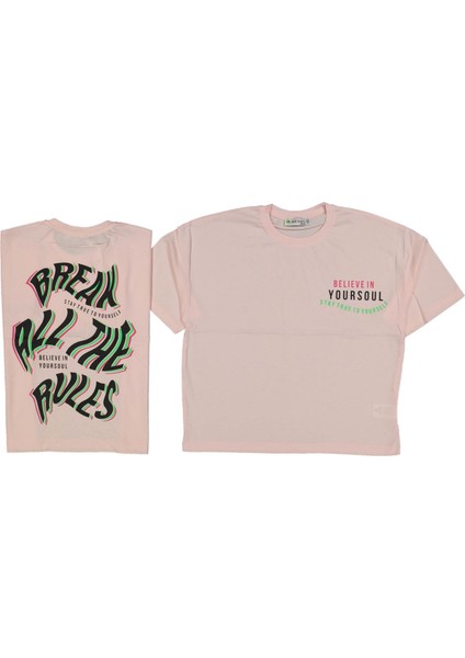 Kız 8/14 Yaş Belıeve Baskılı Tişört