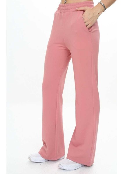 Kız 6/10 Yaş Krep Kumaş Ispanyol Paça Kız Eşofman