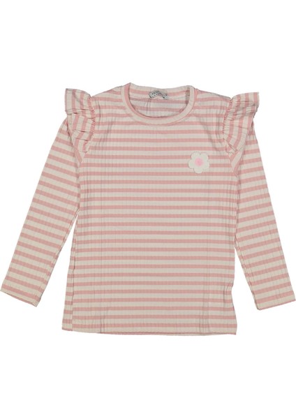 Kız 9/12 Yaş Çizgili Papatyalı Badi