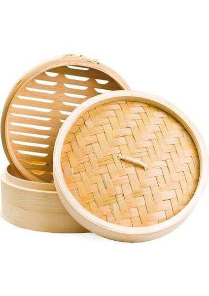 30CM Bambu Buharlık (30CM Bamboo Steamer) - 1ADET