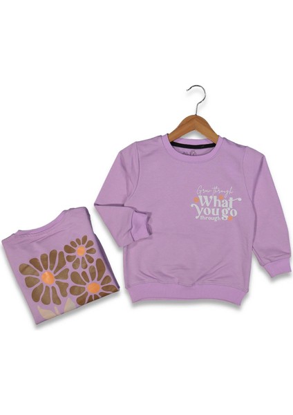 Kız 5/8 Yaş What You Go Baskılı Sweat