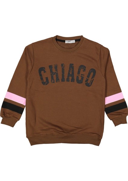Kız 13/16 Yaş Chıago Yazılı 3 Ip Sweat