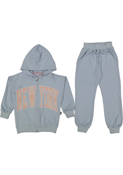 Kız 3/6 Yaş Newyork Fermuarlı Eşofman Takım