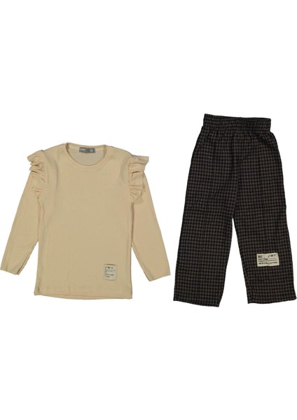 Kız 4/11 Yaş Kolu Fırfırlı 2 Ip Takım