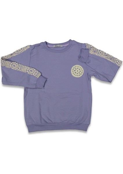 Kız 9/12 Yaş Kolu Dantelli Badi