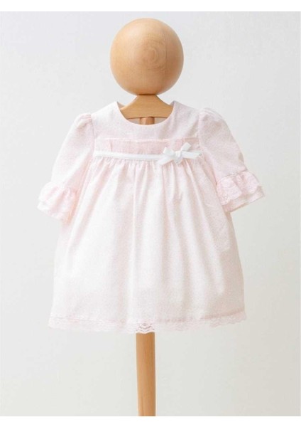 Kız 6/24 Ay Çiçek Baskılı Kız Elbise