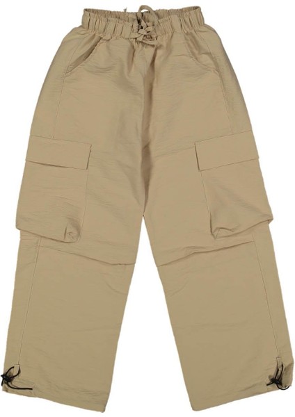 Kız 4/9 Yaş Dizi Pileli Kargo Pantolon