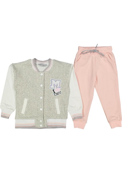 Kız 3/7 Yaş M Işli Çıtçıtlı Montlu Eşofman Takım