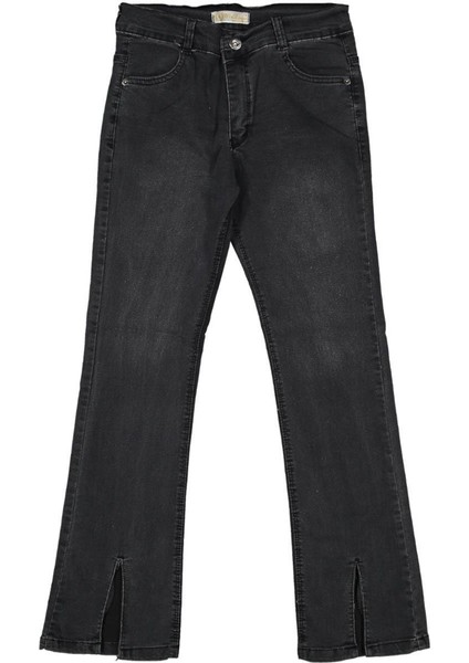 Kız 12/16 Yaş Yırtmaçlı Ispanyol Paçalı Kot Pantolon