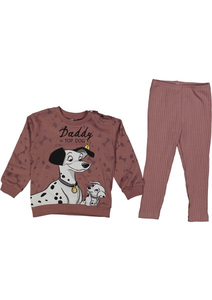 Kız 9/24 Ay Köpek Baskılı Iki Ip Takım