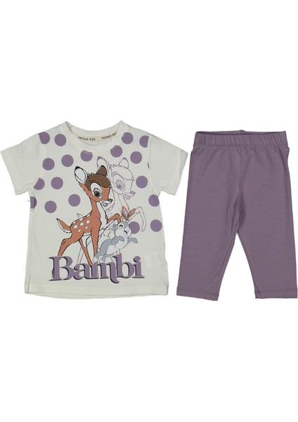 Kız 2/5 Yaş Bambi Desen 2 Li Takım