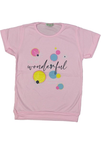 Kız 7/10 Yaş Wonderful Baskılı Badi