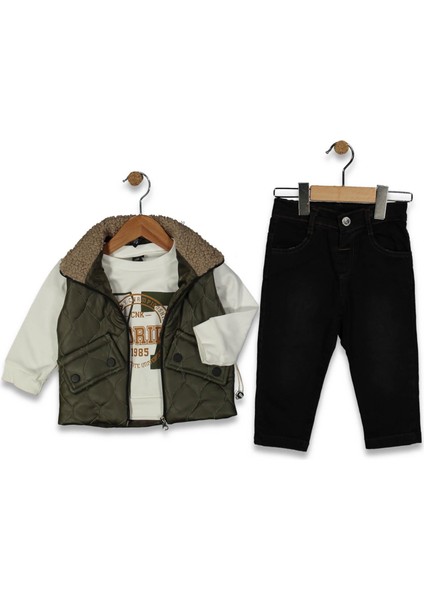 Erkek 1/4 Yaş Deri Yelek 3 Lü Tkm