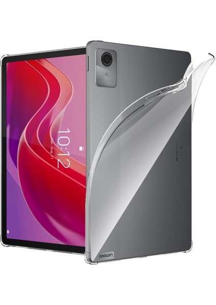 Lenovo K11 Lte 2024 Uyumlu Shockproof Köşe Korumalı Şeffaf Silikon Kılıf