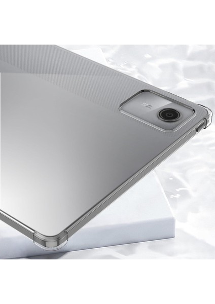 Lenovo K11 Lte 2024 Uyumlu Shockproof Köşe Korumalı Şeffaf Silikon Kılıf