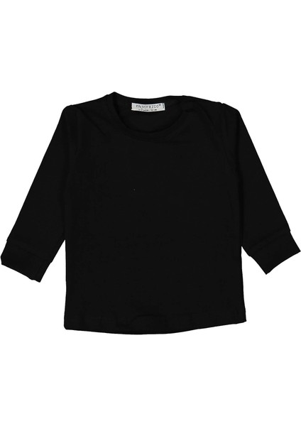 Kız 1/4 Yaş Uzun Kol Likralı Düz Renk Badi