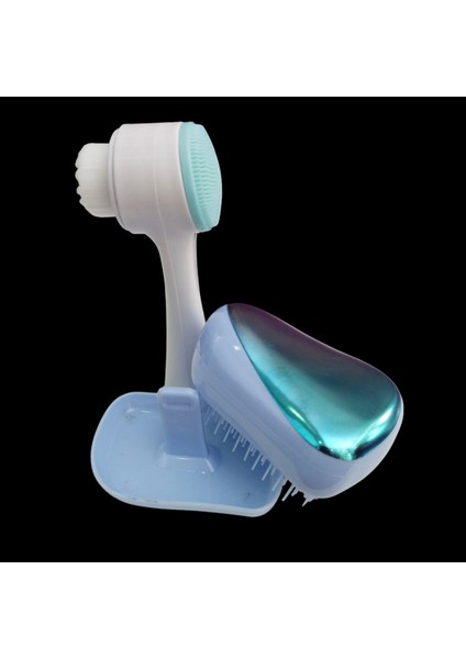 compact Styler Şekillendirici Saç Fırçası + Cilt Temizleme Fırçası - Çekiç Fırça 2 Li Set