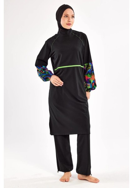 Su Tutmayan Sporcu Likra Paraşüt Kumaş Kadın Tesettür Mayo 251227