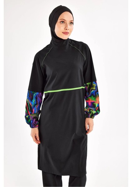 Su Tutmayan Sporcu Likra Paraşüt Kumaş Kadın Tesettür Mayo 251227 fiyatları