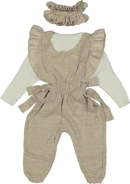 Kız 6/18 Ay Fırfırlı Bel Büzgülü Slopet Takım