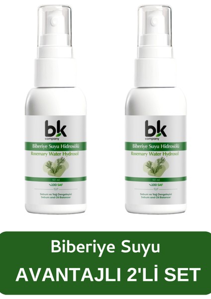 2'li Biberiye Suyu Set - Saç Toniği 50 ml