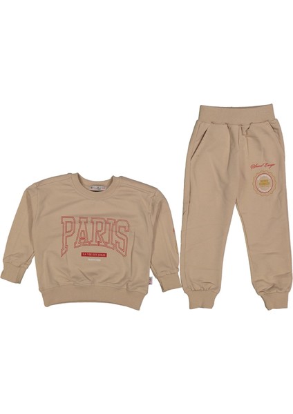 Kız 10/13 Yaş Paris Baskılı 2li Takım