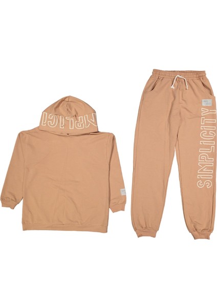 Kız 8/14 Yaş Sımplı Cıty Kapşonlu Ikili Takım