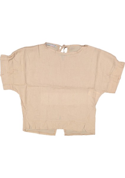 Kız 8/14 Yaş Salaş Arka Yaka Bağlamalı Gömlek