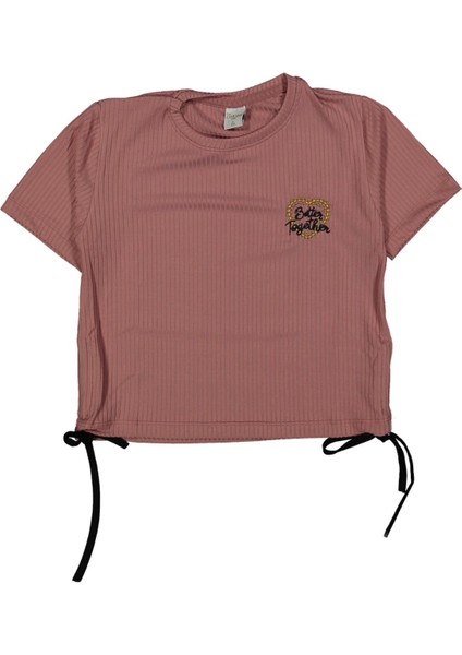 Kız 13/16 Yaş Better Together Nakışlı Kısa Kol Krop Badi