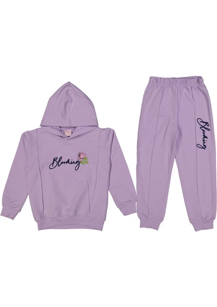 Kız 9/12 Yaş Alt ve Ön Bloming Nakışlı Takım