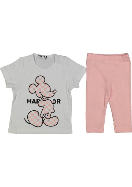 Kız 2/5 Yaş Farecik Baskılı Takım