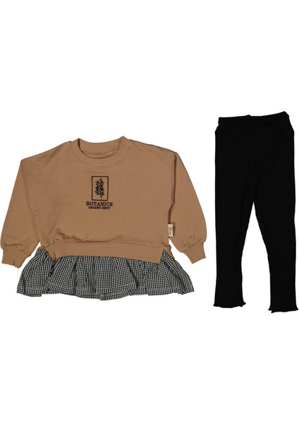 Kız 3/6 Yaş Botanıcs Nakışlı Pötikare Etekli Takım