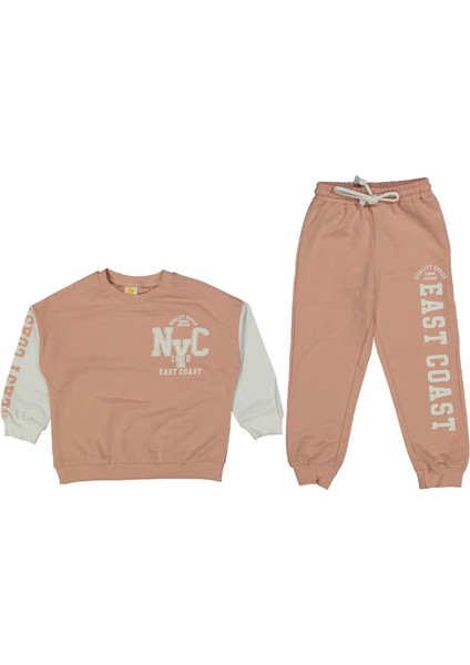 Kız 3/7 Yaş Nyc Baskılı Ikili Takım