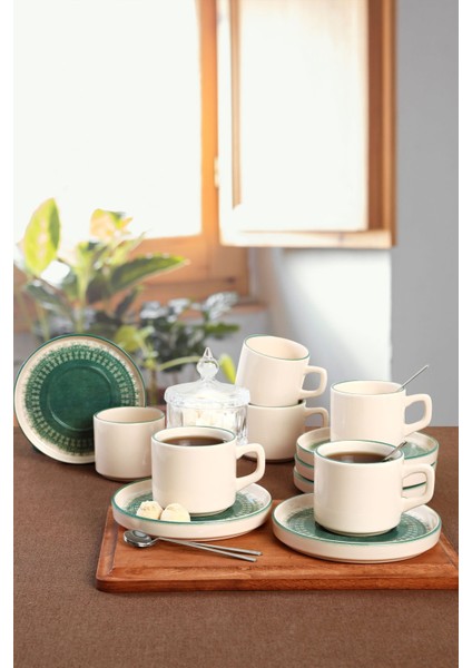 Maya Stackable Çay Takımı 12 Parça 6 Kişilik
