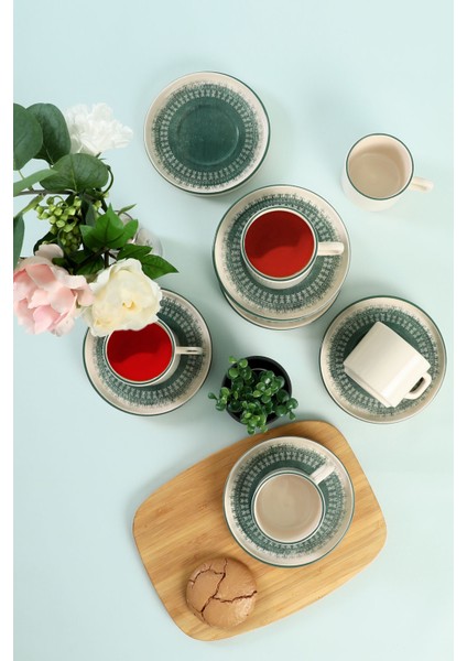 Maya Stackable Çay Takımı 12 Parça 6 Kişilik