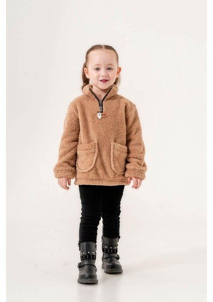 Kız 6/9 Yaş Yarım Fermuar Cepli Welsoft Takım