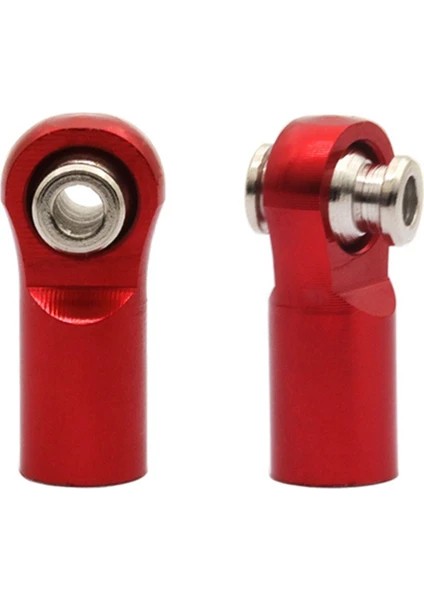 Metal M3 Bağlantı Parçası Alüminyum Top Kafa Eklenti Çubuğu Rc Araba Robot 10 Adet Metal M2.5 Bağlantı Rot Ucu Rotil A959 12428 144001 C24 Mn D90 MN99S Rc Araba Parçaları, Kırmızı