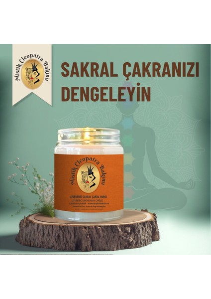 Sakral Çakra Mumu Ayurvedik Aromaterapik Mum