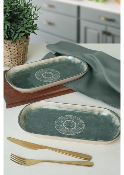 Maya Noyan Kayık Tabak 28 cm 2 Adet 20790