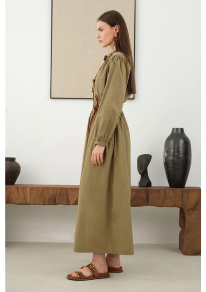 Büzgülü Pamuk Etek Açık Kil fırsatları