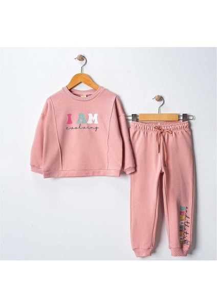 Kız 3/7 Yaş 3ip I Am Evoling Baskılı Ikili Takım