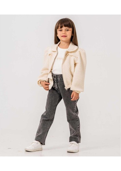 Kız 2/5 Yaş Kot Pantolonlu Ceketli Takım