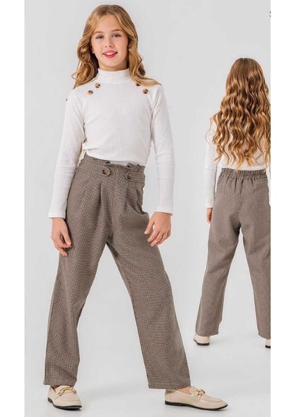 Kız 5/9 Yaş Kaz Ayağı Fitilli Takım