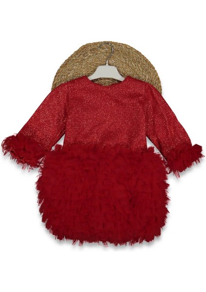 Kız 1/4 Yaş Simli Tütü Elbise