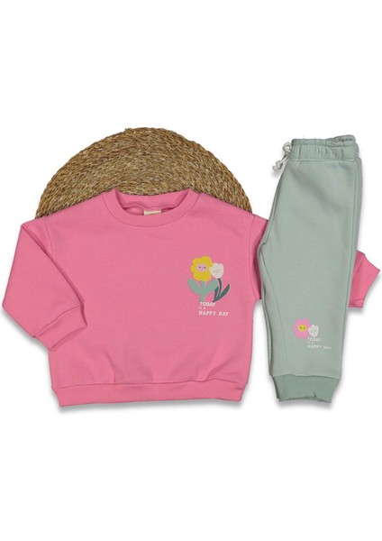 Kız 9/24 Ay 3ip Çiçekli Ikili Takım