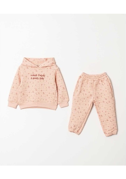 Kız 2/5 Yaş Good Day Kapüşonlu Üçip Ikili Takım