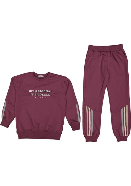 Kız 10/13 Yaş Mu Potentıal Şeritli Baskılı Tk