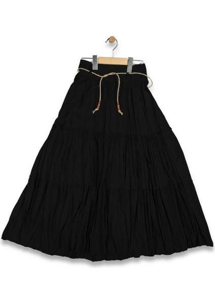 Kız 10/15 Yaş Boncuk Ipli Kırışmalı Etek